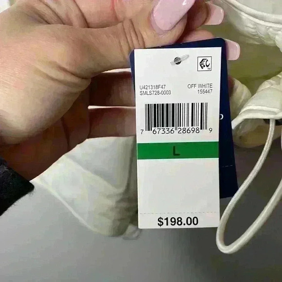 LUCKY BRAND- Off White Puffer Jacket Sz L NWT - Picture 3 of 9